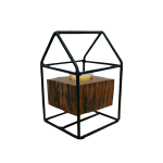 Tealight candle in metal frame